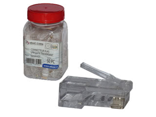 RJ45 Connector, UTP, CAT6, doorsteekmontage, 50 stuks in doos