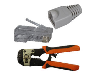Kit RJ45 Doorsteekmontage, 100 x RJ45 Connector UTP Cat6 met doorsteekmontage