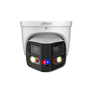 Dahua IPC-PDW3849-A180-AS-PV-Black 8MP Panoramische Beveiligingscamera met Spotlight en Sirene