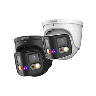 Dahua IPC-PDW3849-A180-AS-PV-Black 8MP Panoramische Beveiligingscamera met Spotlight en Sirene