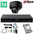 DAHUA Smart Dual Light-serie 30m IP-camerakit - 1x 8 megapixel 2,8 mm + 4 kanalen POE NVR + 2 TB