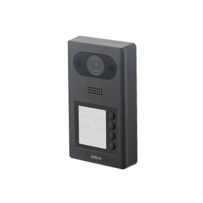 Dahua VTO3211D-P4 Video Intercom buitenpost met 4 drukknoppen, Mifare taglezer, PoE